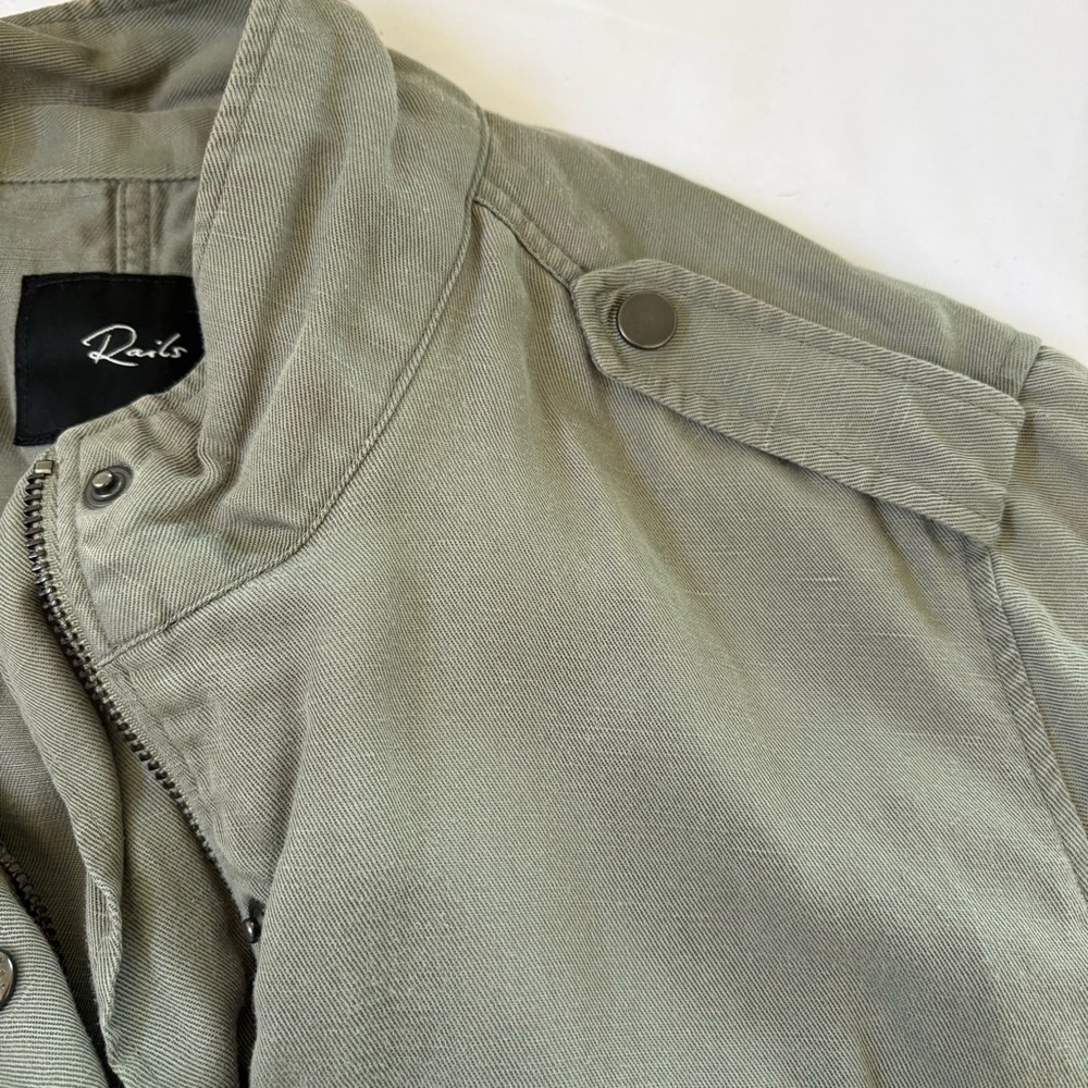 Rails Collins Military Utility Jacket Sage Green Small - Picture 13 of 16